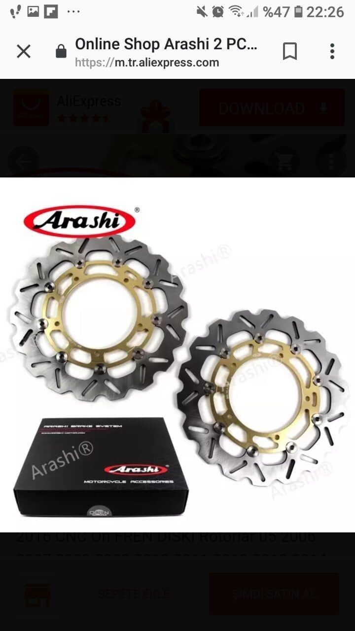 Yzf R1 on Fren Disk Seti 2006 2013